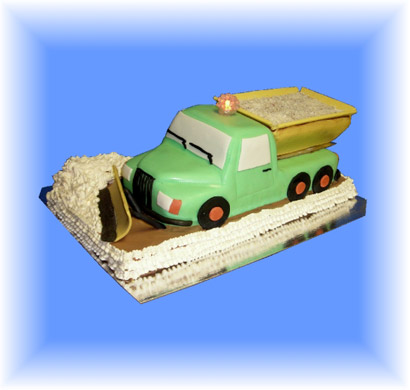 15.G�teau 3d Camion chasse-neige