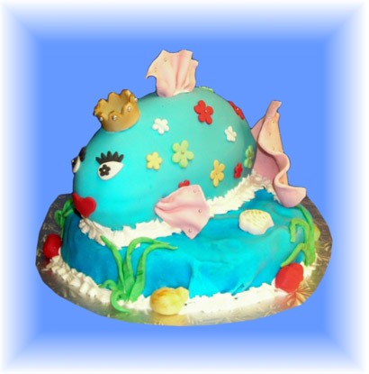 7.G�teau 3D Princesse poisson