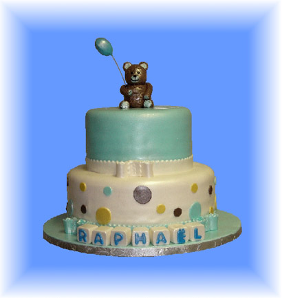10.G�teau de  bapt�me Raphael
