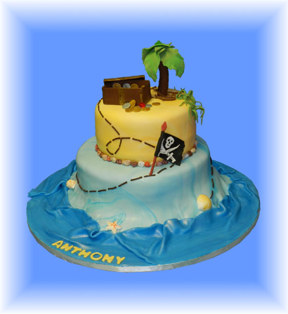 18. G�teau 3D �le au tr�sor