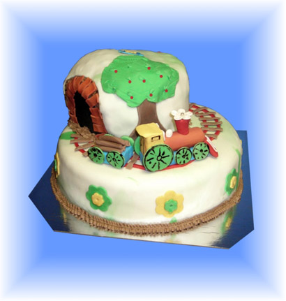 7.G�teau de f�te 3D Train
