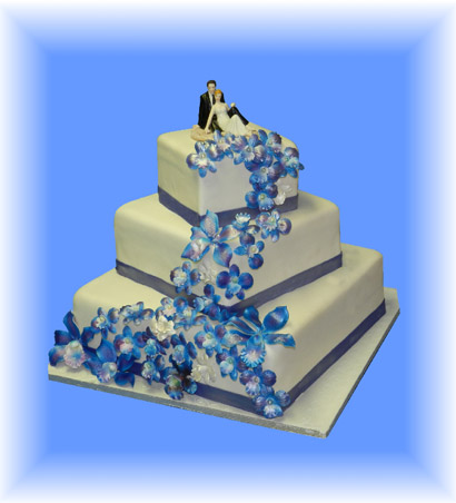 13.G�teau de mariage Rapsodie en bleu